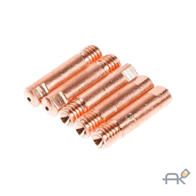 Трубка контактная Ф 1.0 мм M6х25 мм E-Cu (набор 5 шт) SOLARIS (контактный наконечник) (WA-3476)